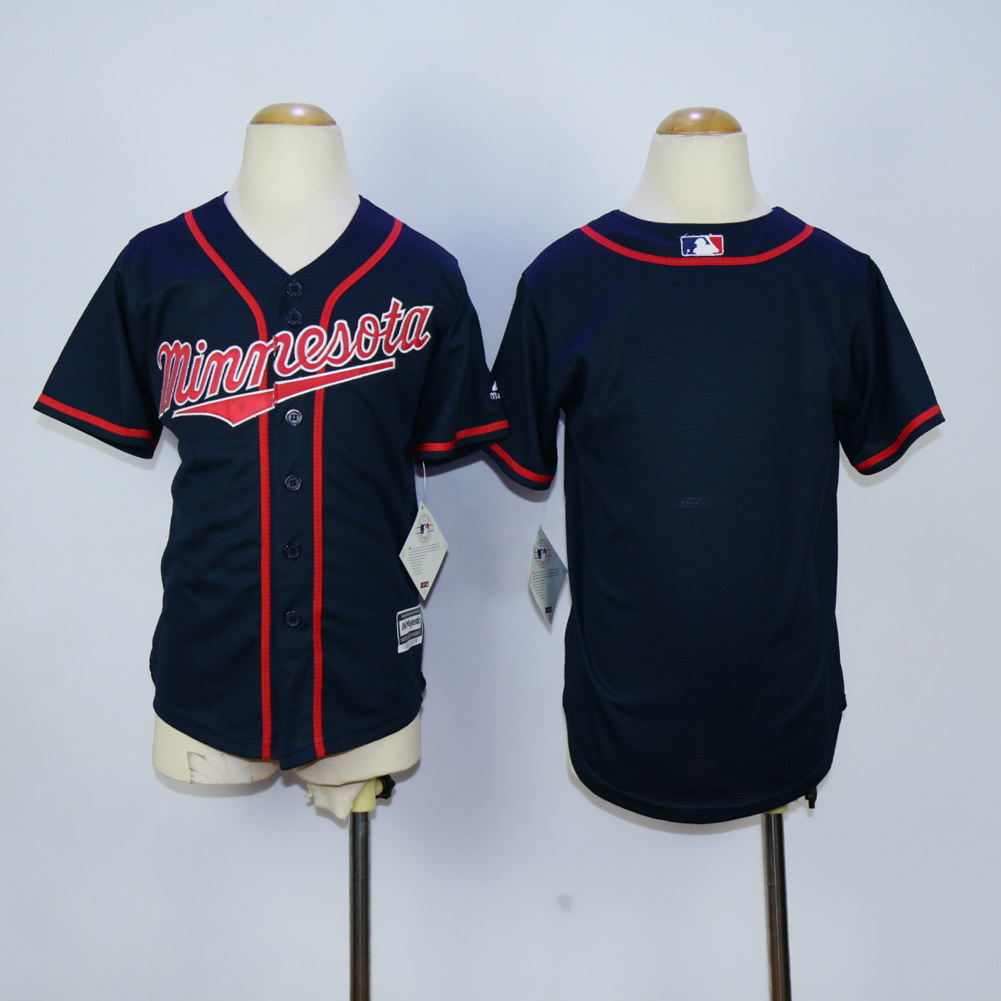 Youth Minnesota Twins Blank Blue MLB Jerseys->women mlb jersey->Women Jersey